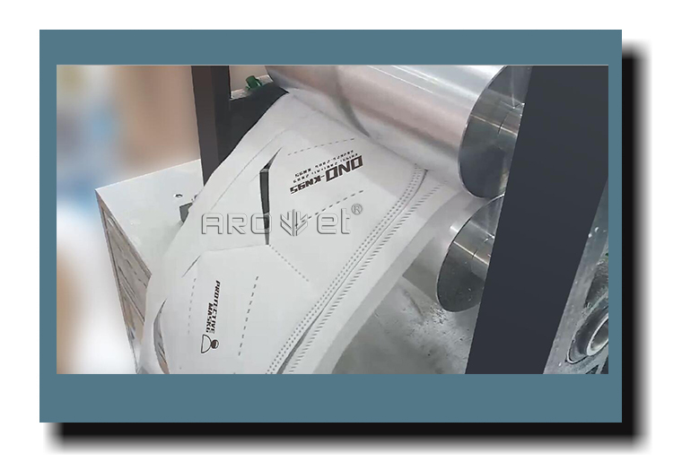 98858vip威尼斯游戏KN95口罩生产线刷新方案 架装X1口罩喷码机